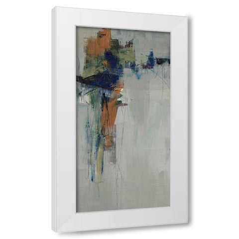 Traction II White Modern Wood Framed Art Print by Goldberger, Jennifer