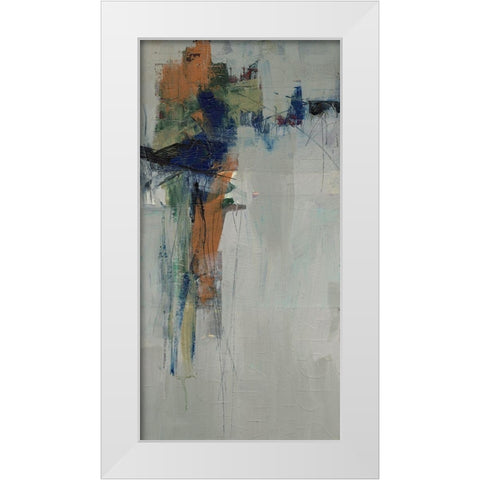 Traction II White Modern Wood Framed Art Print by Goldberger, Jennifer