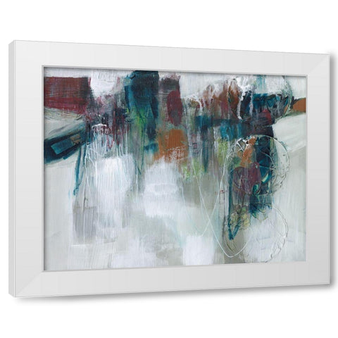 Spectrum Expression I White Modern Wood Framed Art Print by Goldberger, Jennifer