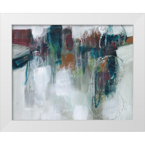 Spectrum Expression I White Modern Wood Framed Art Print by Goldberger, Jennifer