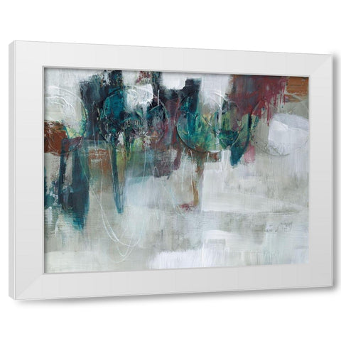 Spectrum Expression II White Modern Wood Framed Art Print by Goldberger, Jennifer