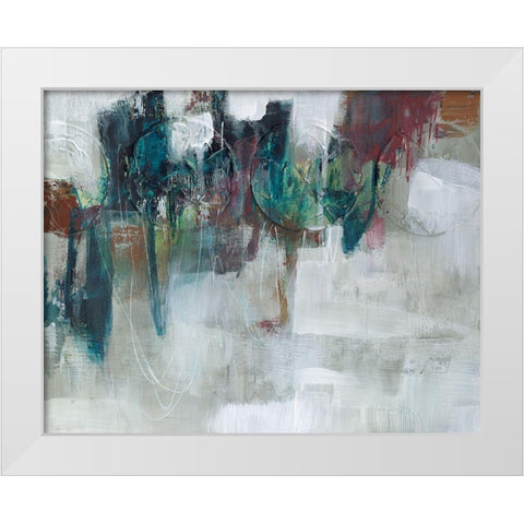 Spectrum Expression II White Modern Wood Framed Art Print by Goldberger, Jennifer