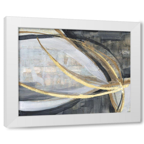 Twisting Vortex I White Modern Wood Framed Art Print by Goldberger, Jennifer