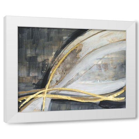 Twisting Vortex II White Modern Wood Framed Art Print by Goldberger, Jennifer