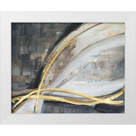 Twisting Vortex II White Modern Wood Framed Art Print by Goldberger, Jennifer