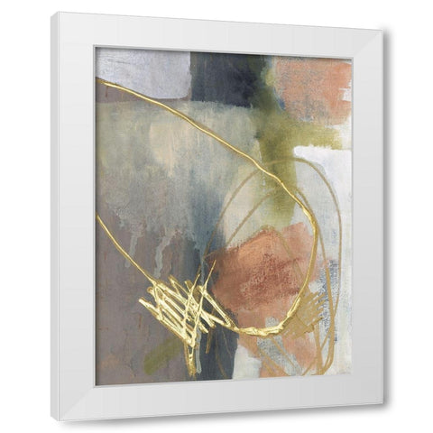 Burnished Loops II White Modern Wood Framed Art Print by Goldberger, Jennifer