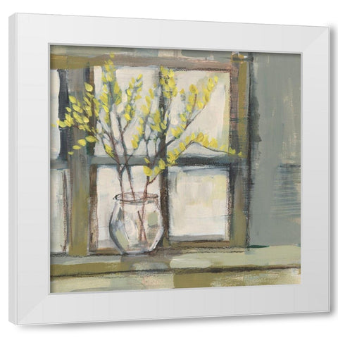 Sign of Spring II White Modern Wood Framed Art Print by Goldberger, Jennifer