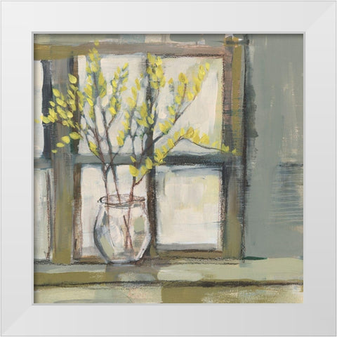 Sign of Spring II White Modern Wood Framed Art Print by Goldberger, Jennifer