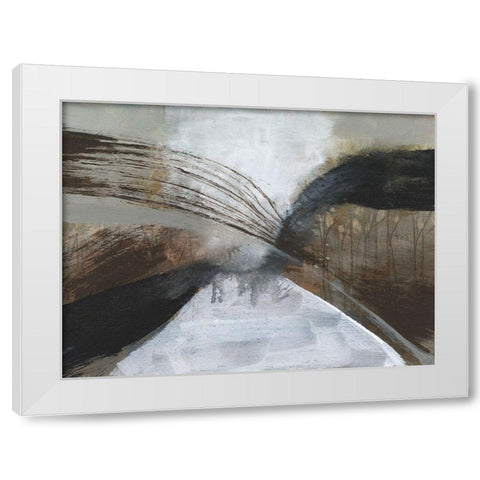 Clouded Vortex I White Modern Wood Framed Art Print by Goldberger, Jennifer