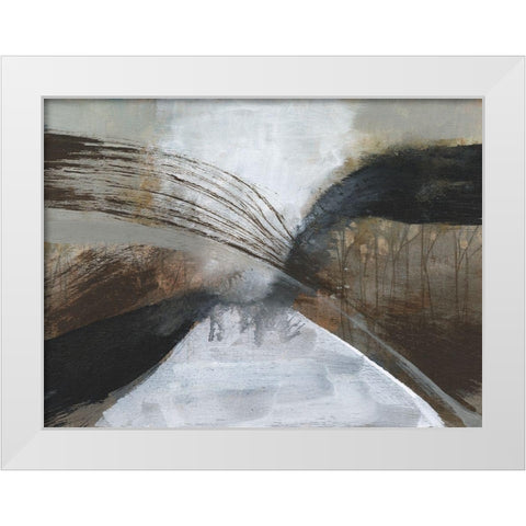 Clouded Vortex I White Modern Wood Framed Art Print by Goldberger, Jennifer