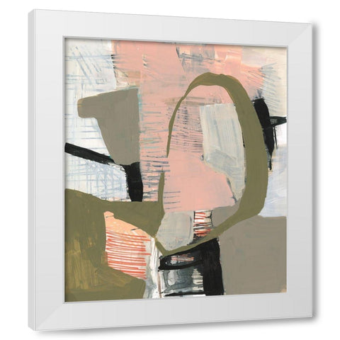 Scribbles and Shapes II White Modern Wood Framed Art Print by Goldberger, Jennifer