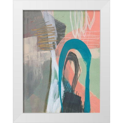 Marks in Marks I White Modern Wood Framed Art Print by Goldberger, Jennifer