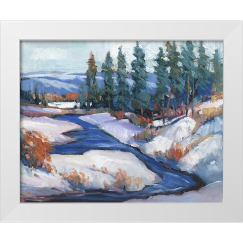 First Snow I White Modern Wood Framed Art Print by OToole, Tim