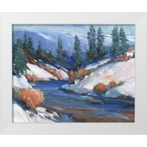 First Snow II White Modern Wood Framed Art Print by OToole, Tim