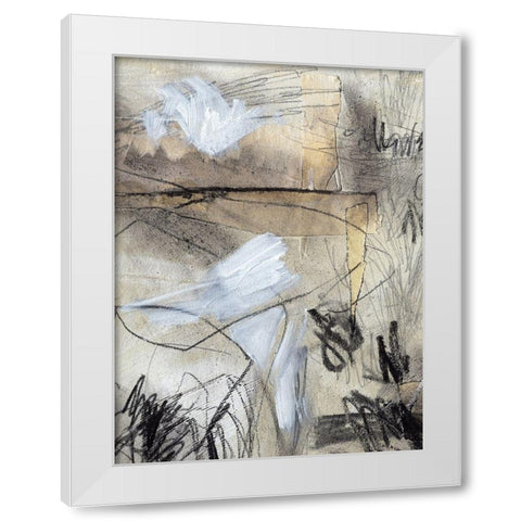 Masked Notes I White Modern Wood Framed Art Print by Paxton Parker, Jennifer