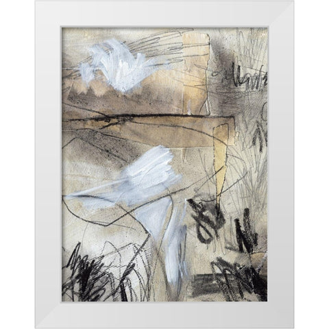 Masked Notes I White Modern Wood Framed Art Print by Paxton Parker, Jennifer