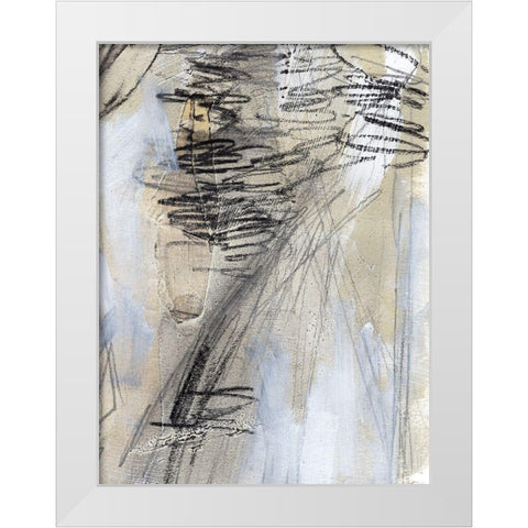 Masked Notes V White Modern Wood Framed Art Print by Parker, Jennifer Paxton