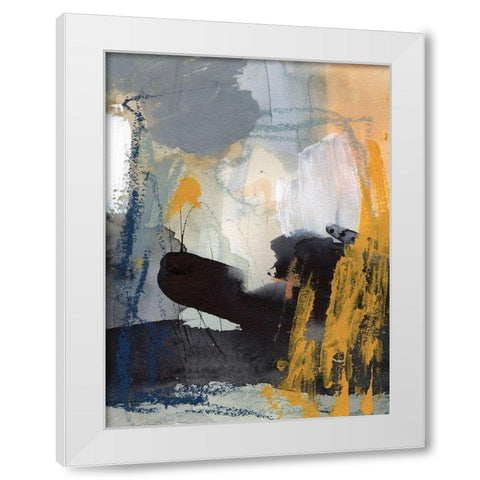 Incite II White Modern Wood Framed Art Print by Borges, Victoria