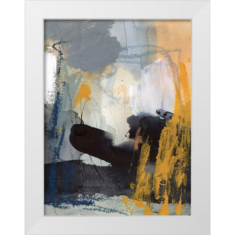 Incite II White Modern Wood Framed Art Print by Borges, Victoria