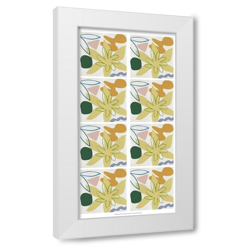 8-UP Flower Petals I White Modern Wood Framed Art Print by Wang, Melissa