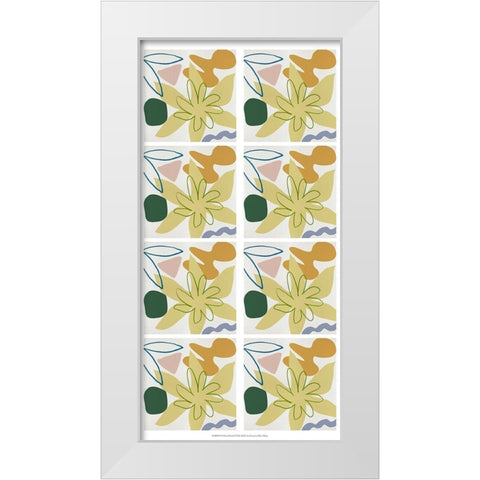 8-UP Flower Petals I White Modern Wood Framed Art Print by Wang, Melissa