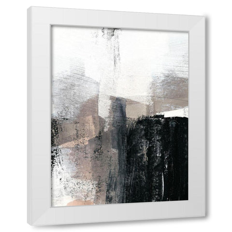 Ebonized II White Modern Wood Framed Art Print by Goldberger, Jennifer