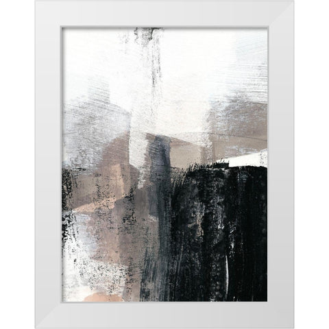 Ebonized II White Modern Wood Framed Art Print by Goldberger, Jennifer
