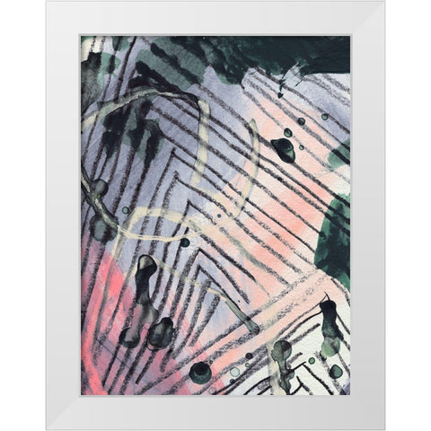 Angled Spaces IV White Modern Wood Framed Art Print by Parker, Jennifer Paxton