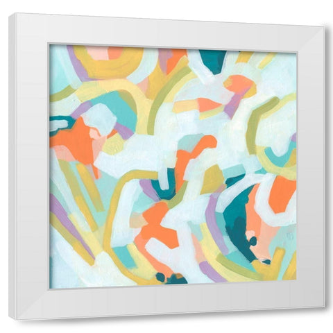 Sugar Sweep I White Modern Wood Framed Art Print by Vess, June Erica