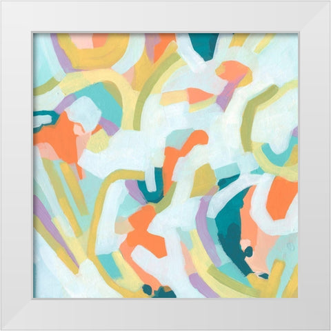 Sugar Sweep I White Modern Wood Framed Art Print by Vess, June Erica