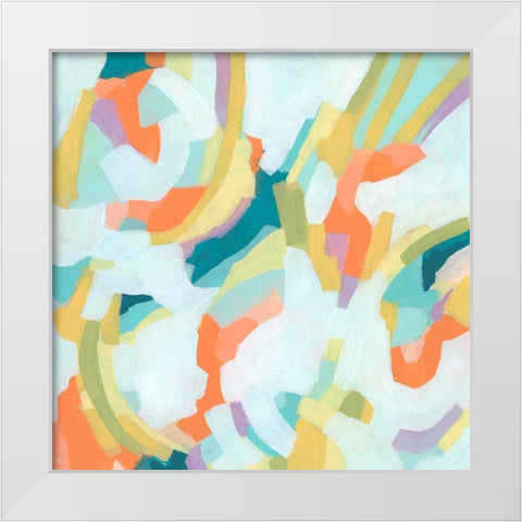 Sugar Sweep II White Modern Wood Framed Art Print by Vess, June Erica