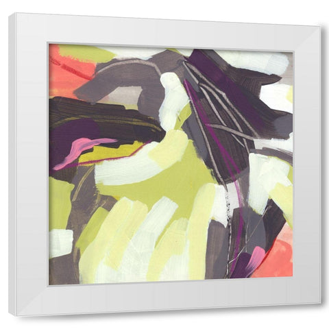 Martini Swirl IV White Modern Wood Framed Art Print by Vess, June Erica