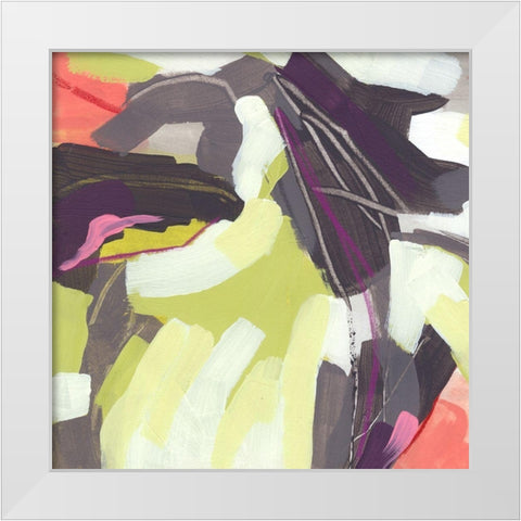 Martini Swirl IV White Modern Wood Framed Art Print by Vess, June Erica