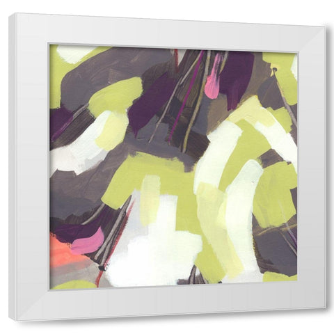 Martini Swirl V White Modern Wood Framed Art Print by Vess, June Erica