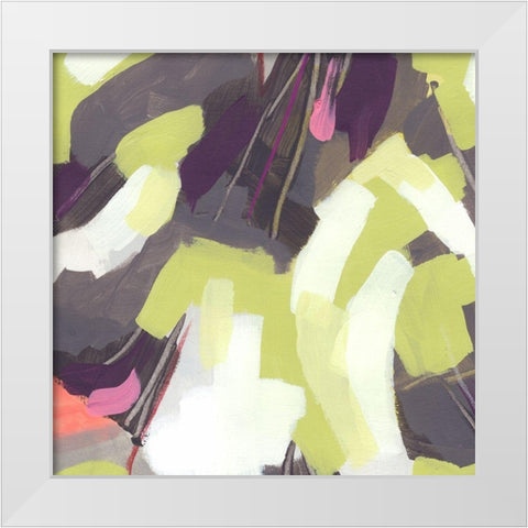 Martini Swirl V White Modern Wood Framed Art Print by Vess, June Erica