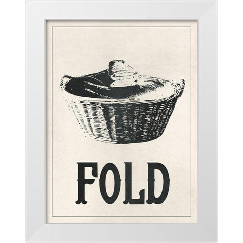 Vintage Laundry IV White Modern Wood Framed Art Print by Warren, Annie