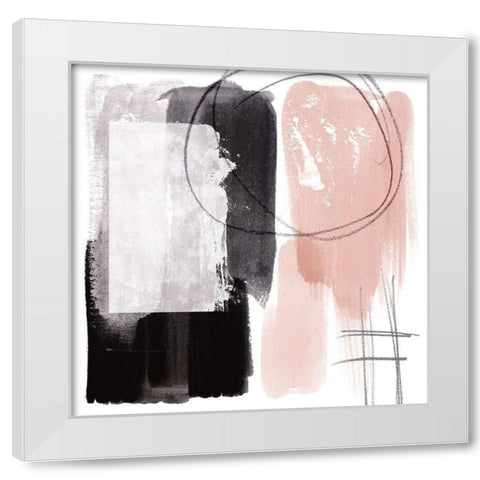 Coexistence I White Modern Wood Framed Art Print by Wang, Melissa