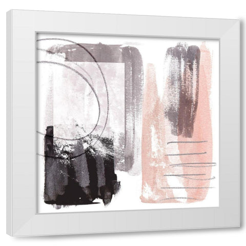 Coexistence III White Modern Wood Framed Art Print by Wang, Melissa