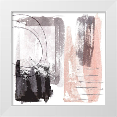 Coexistence III White Modern Wood Framed Art Print by Wang, Melissa