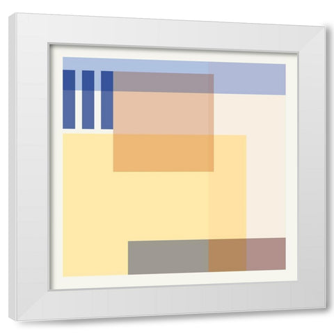 Hazy Days I White Modern Wood Framed Art Print by Wang, Melissa