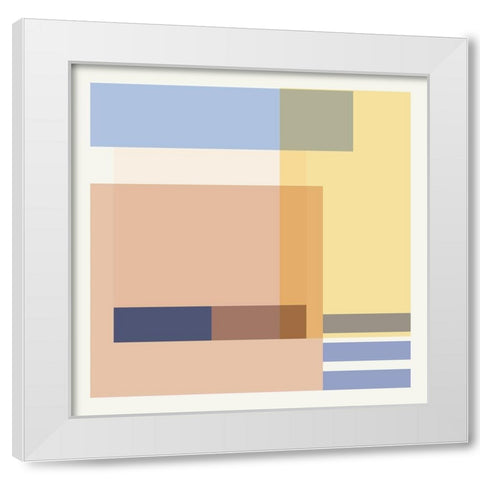 Hazy Days II White Modern Wood Framed Art Print by Wang, Melissa