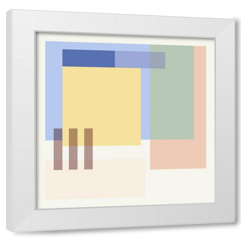 Hazy Days III White Modern Wood Framed Art Print by Wang, Melissa