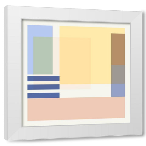 Hazy Days IV White Modern Wood Framed Art Print by Wang, Melissa