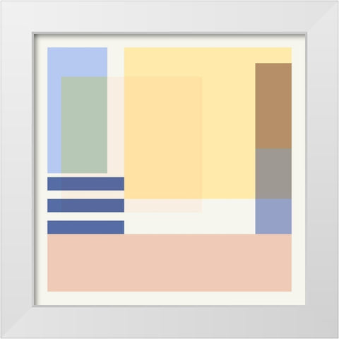 Hazy Days IV White Modern Wood Framed Art Print by Wang, Melissa