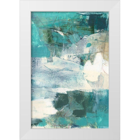 Terrene Abstract I White Modern Wood Framed Art Print by Jachimiec, Sue