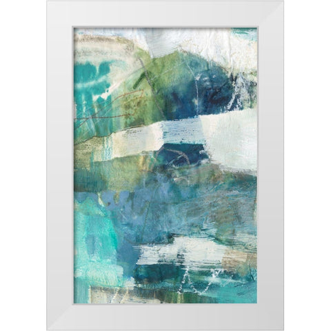 Terrene Abstract II White Modern Wood Framed Art Print by Jachimiec, Sue
