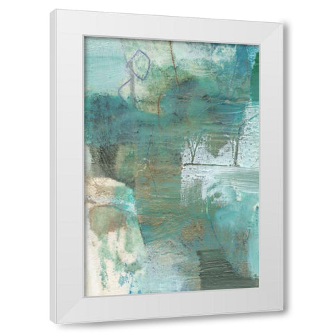 Terrene Abstract V White Modern Wood Framed Art Print by Jachimiec, Sue