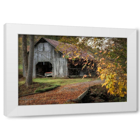 Dads Truck White Modern Wood Framed Art Print by Head, Danny