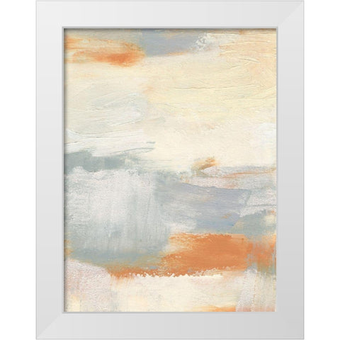 Amistie II White Modern Wood Framed Art Print by Jachimiec, Sue
