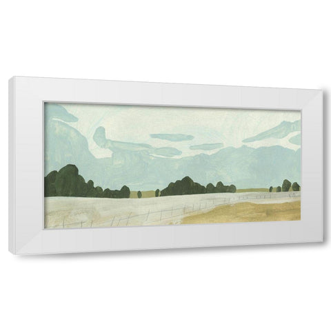 Farmland Study II White Modern Wood Framed Art Print by Caroline, Emma